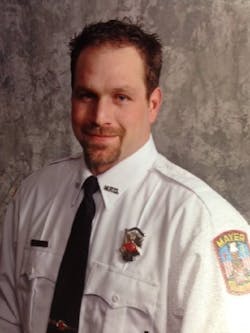 Mayer Fire & Rescue Captain Jeffrey Vollmer. Mayer Fire & Rescue Captain Jeffrey Vollmer.