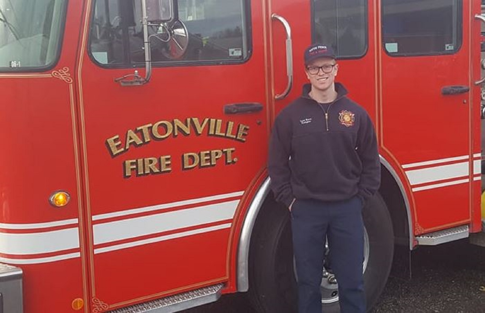 Volunteer and part-time Pierce County, WA, firefighter Lucas Mayne.