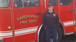 Volunteer and part-time Pierce County, WA, firefighter Lucas Mayne.