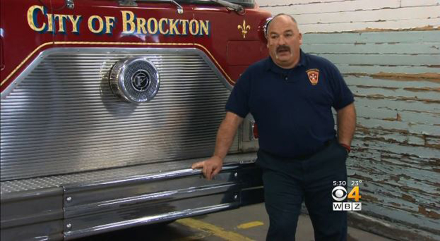 Brockton firefighter John McLaughlin was on his way to work when he got a page about the fire and went to the scene.