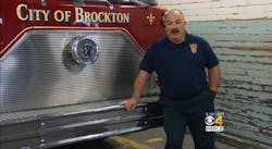Brockton firefighter John McLaughlin was on his way to work when he got a page about the fire and went to the scene.