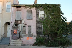 When occupied by squatters, these buildings are often loaded with combustible trash and clothing, and are targets for arsonists and thieves who steal aluminum siding, copper pipes, furnaces etc. When occupied by squatters, these buildings are often loaded with combustible trash and clothing, and are targets for arsonists and thieves who steal aluminum siding, copper pipes, furnaces etc.