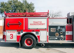 All equipment was stripped from the apparatus, except for flares, cones and absorbent material. All equipment was stripped from the apparatus, except for flares, cones and absorbent material.