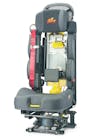 H.O. Bostrom&apos;s 500 series Tanker 550 SCBA air seat has a RiteHite adjustable height integrated seatbelt with dual retractor. It also has a proprietary SecureAll SCBA holder, integrated SCBA strap hooks, a mask storage pouch and the RestStop backrest to use when the bottle is not stored in the seat back.
