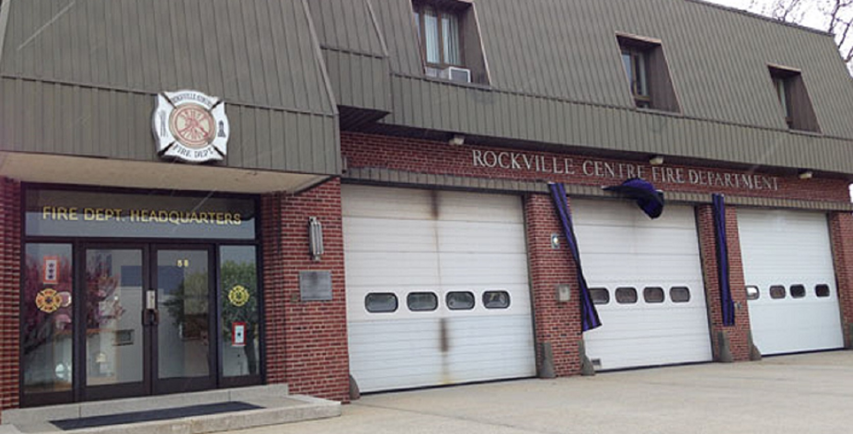 The headquarters of the Rockville Centre, NY, Fire Department.