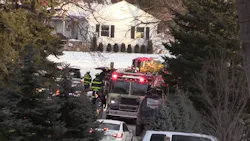 Chappaqua, NY, fire crews on scene Wednesday, Jan. 3, 2018, after a fire broke out at the home of Bill and Hillary Clinton. Chappaqua, NY, fire crews on scene Wednesday, Jan. 3, 2018, after a fire broke out at the home of Bill and Hillary Clinton.