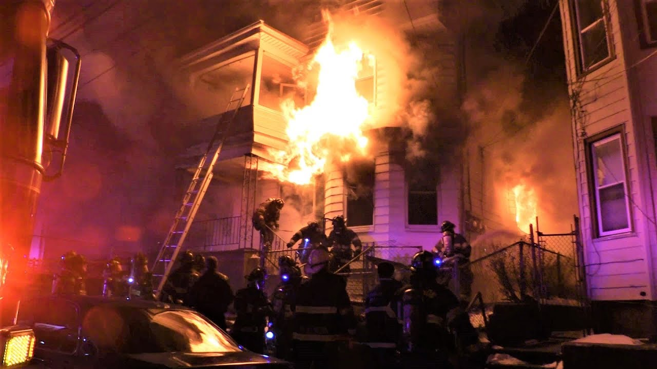 Watch NJ Firefighters Tackle Second-Alarm House Fire
