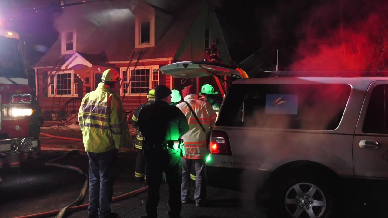 Watch PA Firefighters Operate During Overnight House Fire