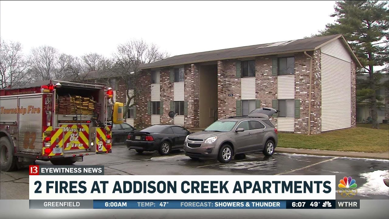 IN Firefighters Hurt in Apartment Fires