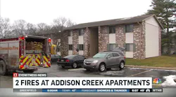 IN Firefighters Hurt in Apartment Fires