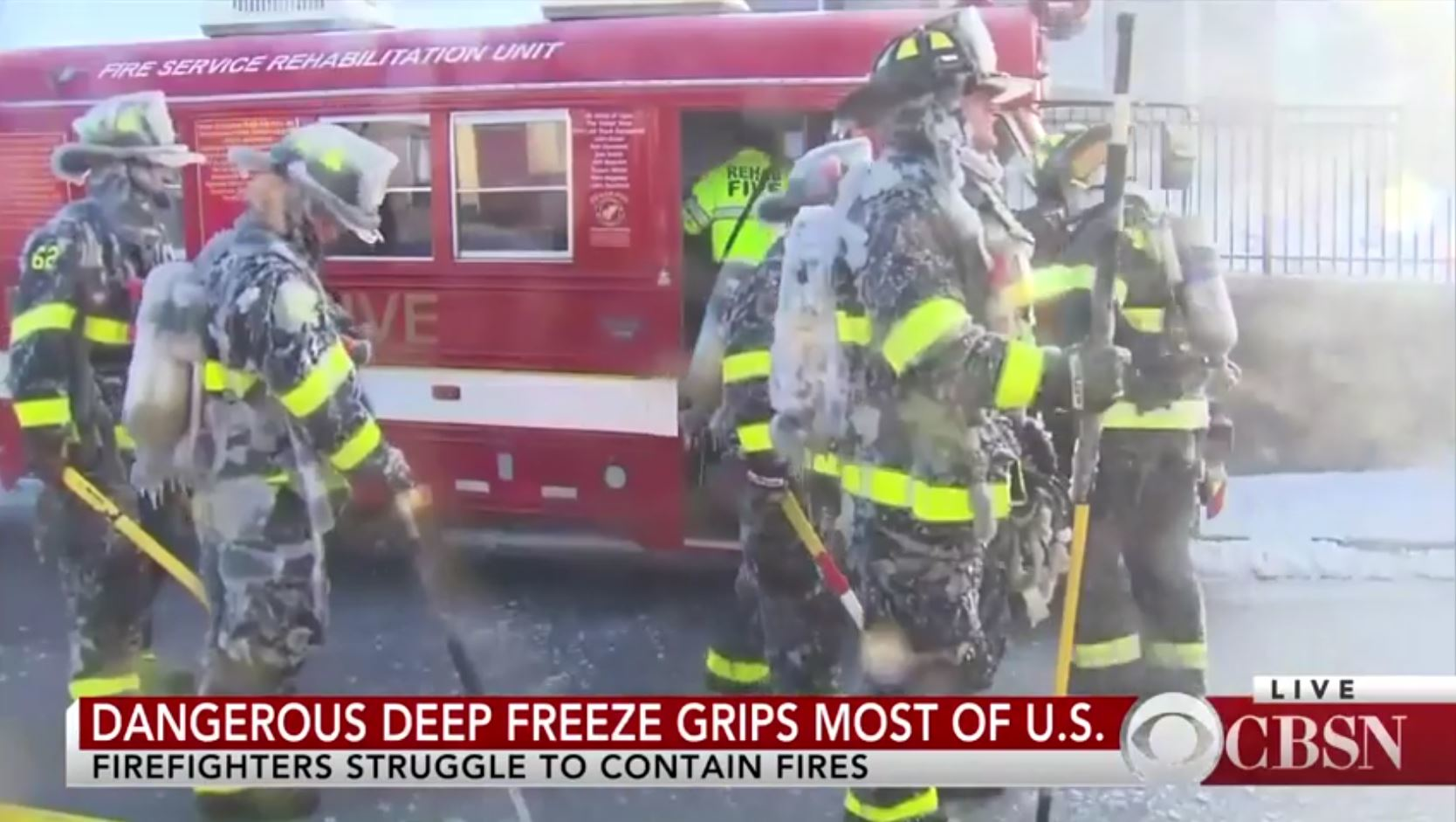 Firefighters Battle Fires Deep Freeze Grips Much of US - Firefighter ...
