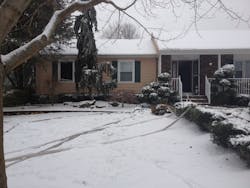 Photo 3: Officers must include the amount of hose needed to reach the building when determining proper hose deployment. Photo 3: Officers must include the amount of hose needed to reach the building when determining proper hose deployment.