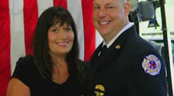 St. Tammany Fire Protection District 12 Chief Steve Krentel with his wife Nanette.