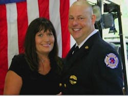 St. Tammany Fire Protection District 12 Chief Steve Krentel with his wife Nanette.