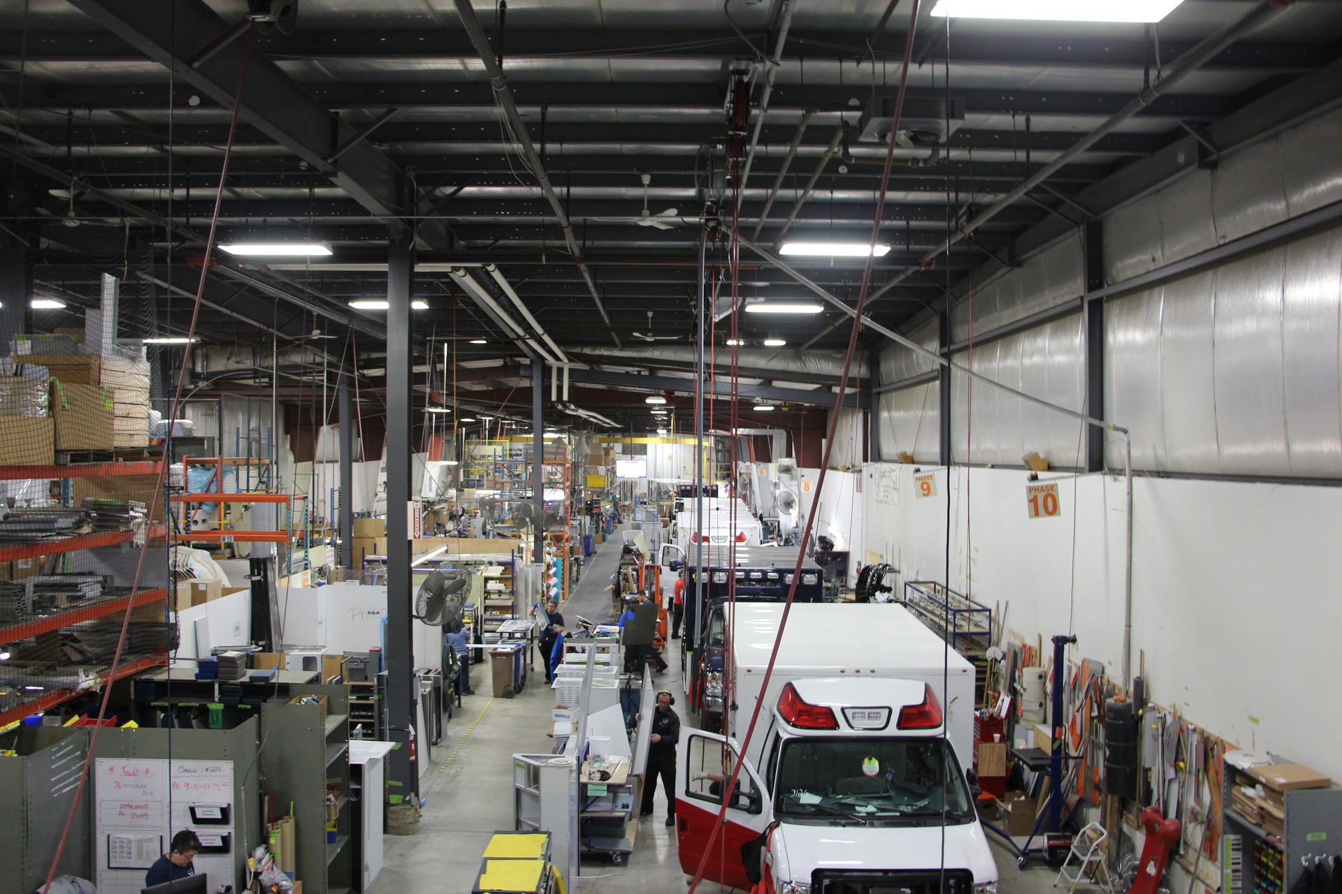 Demers Ambulance assembly plant in Quebec, Canada.