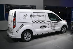 This 2018 Ford Transit AV van is also designed to deliver materials. Experimental AV research vehicles are typically well identified, but once in mass-production, such exterior markings may not be readily apparent to first-arriving responders. This 2018 Ford Transit AV van is also designed to deliver materials. Experimental AV research vehicles are typically well identified, but once in mass-production, such exterior markings may not be readily apparent to first-arriving responders.