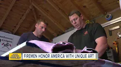 FL Firefighters Making American Flags Out of Old Fire Hoses