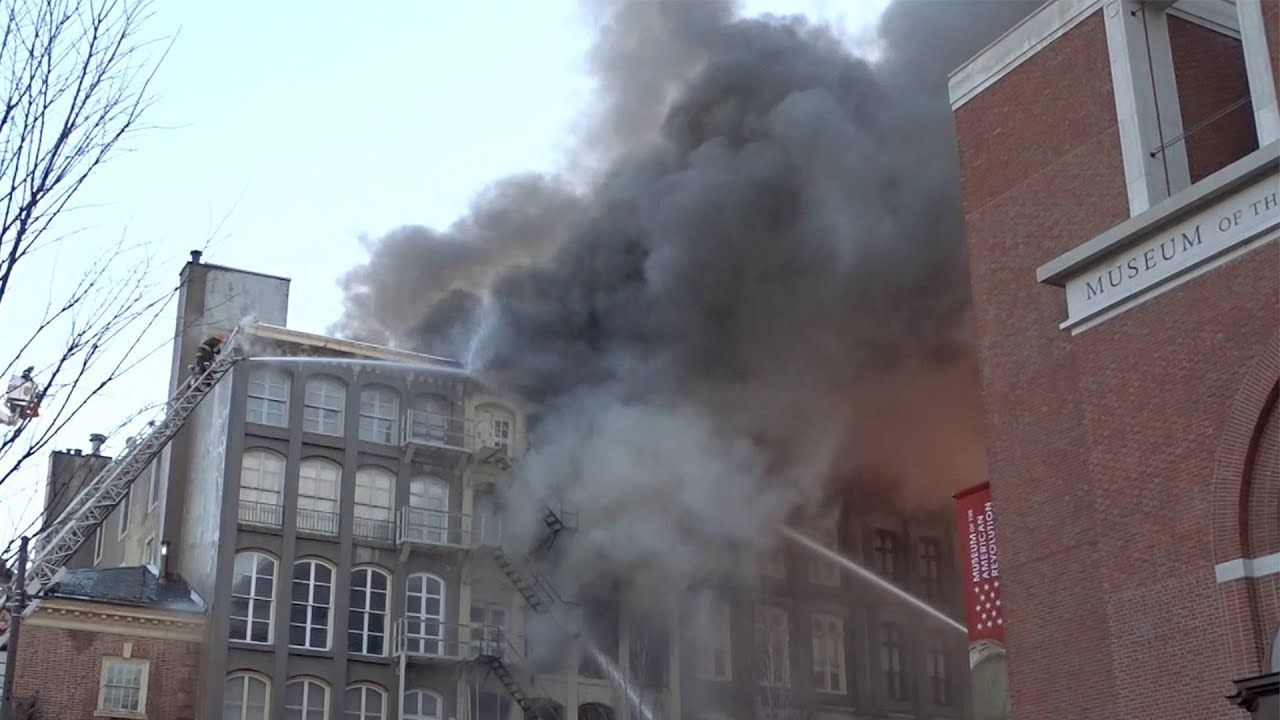 Watch Philadelphia Firefighters Tackle Fourth-Alarm Fire
