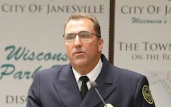Janesville, WI, Fire Chief Randy Baker.