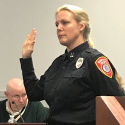 Maynard, MA, fire Capt. Angela Lawless. Maynard, MA, fire Capt. Angela Lawless.