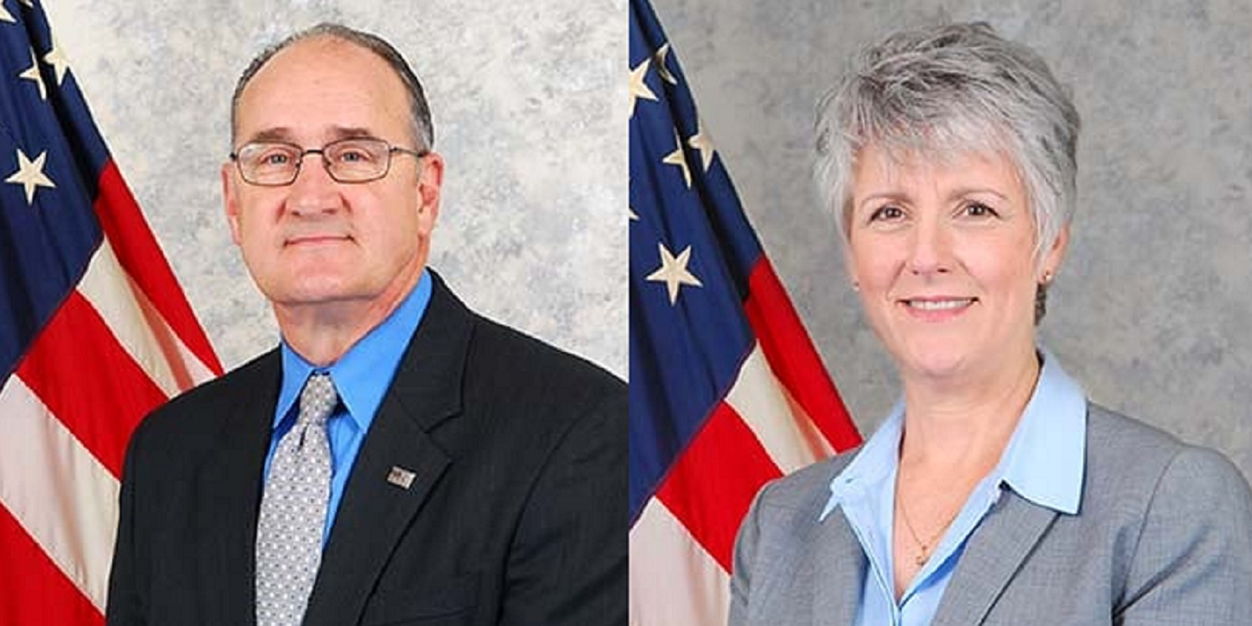 U.S. Fire Administrator G. Keith Bryant and National Fire Academy Superintendent Tonya Hoover.