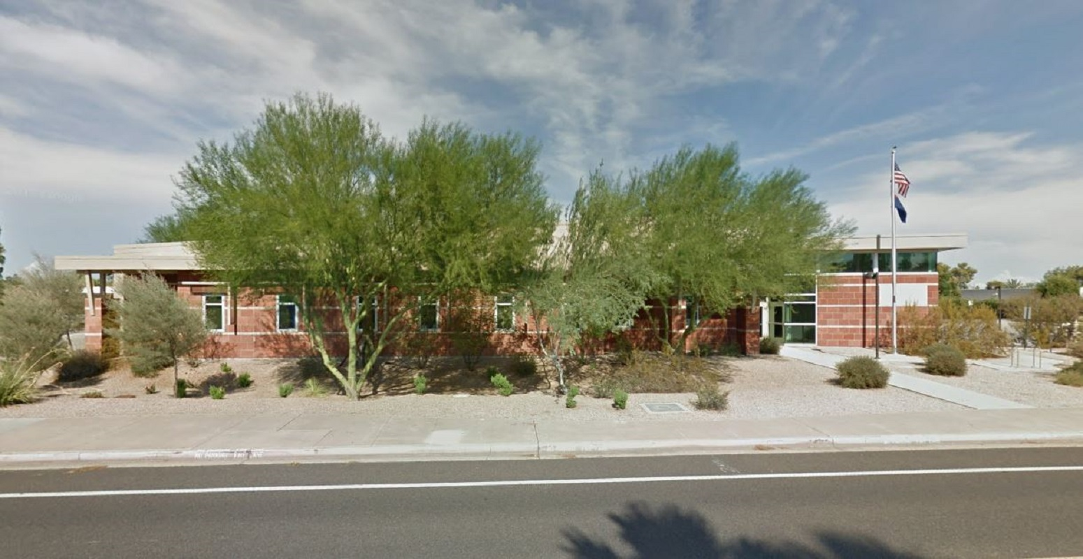 The Scottsdale, AZ, fire station where a child was fatally injured by apparatus bay doors during a visit on Saturday, Feb. 3, 2018.