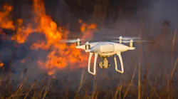 Using a drone during a wildfire can give firefighters views of scout lines they couldn’t see otherwise.