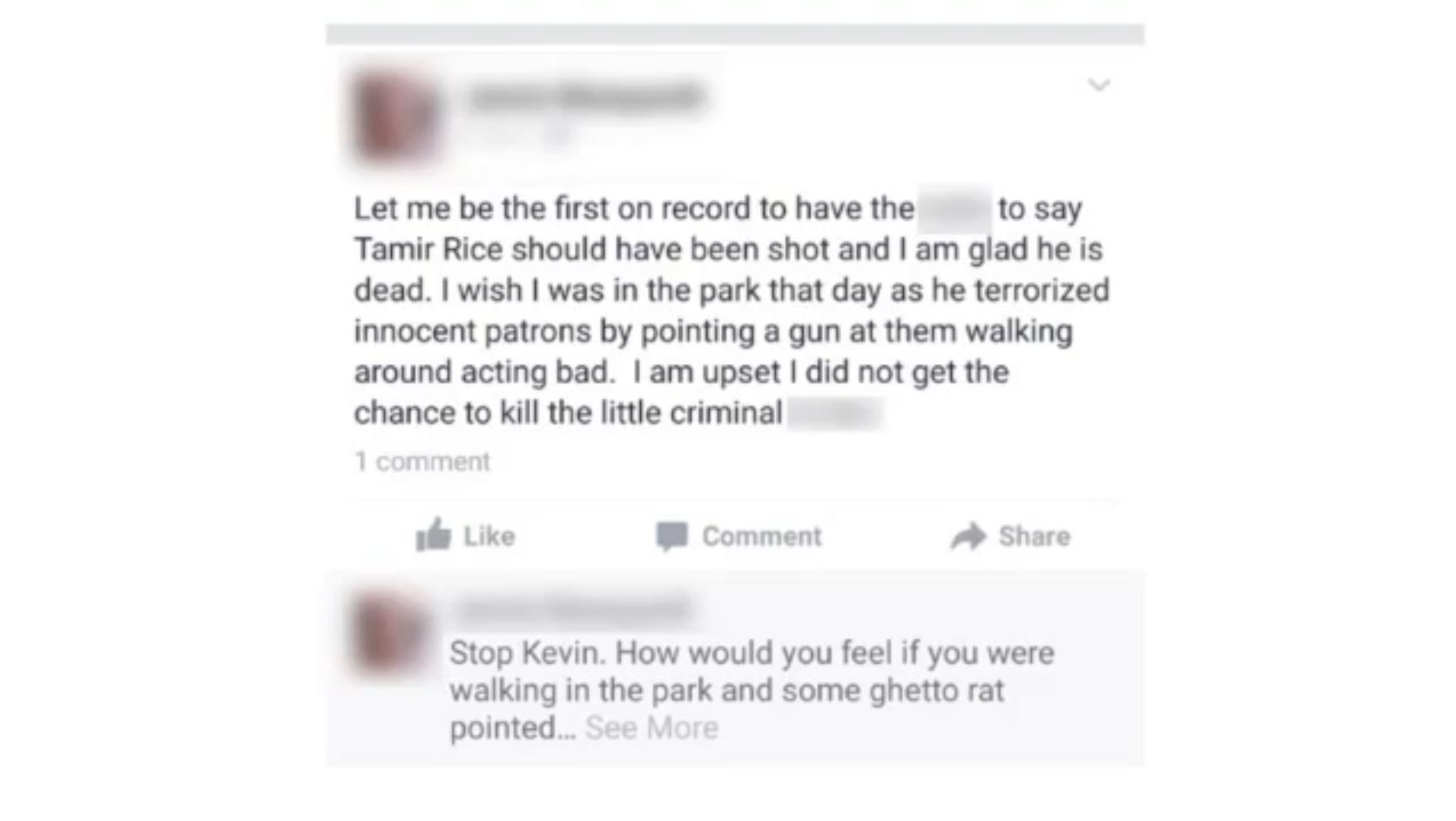 Posts that appeared on the Facebook page of former Cleveland EMS Captain Jamie Marquardt that got him fired in 2016 but which he claims were written by someone else in a lawsuit filed against the city.