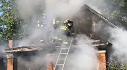 Terre Haute, IN, firefighters tackle a house fire on Aug. 9, 2017.