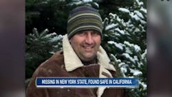 Toronto fire Capt. Constantinos &apos;Danny&apos; Filippides was found in a confused state in Sacramento, CA, after going missing five days earlier on a ski trip to upstate NY.