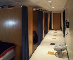 Doors that separate the cubbies from common areas are best practice, but even a curtain is better than leaving the entry completely open. Doors that separate the cubbies from common areas are best practice, but even a curtain is better than leaving the entry completely open.