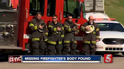 Nashville firefighters salute as the body of the Jesse Reed is returned to Nashville Saturday.