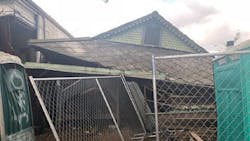 The scene of a structural collapse in New Orleans on Monday, March 26, 2018, that injured three workers and a neighboring resident. The scene of a structural collapse in New Orleans on Monday, March 26, 2018, that injured three workers and a neighboring resident.