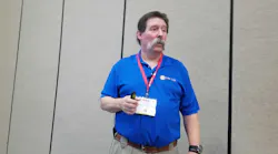 Veteran RI firefighter and practicing attorney Curt Varone speaks to Firehouse World attendees on Wednesday, March 7, 2018 in San Diego, CA.