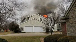Upon arrival, crews found a two-story residential structure with a working fire on the Charlie side.