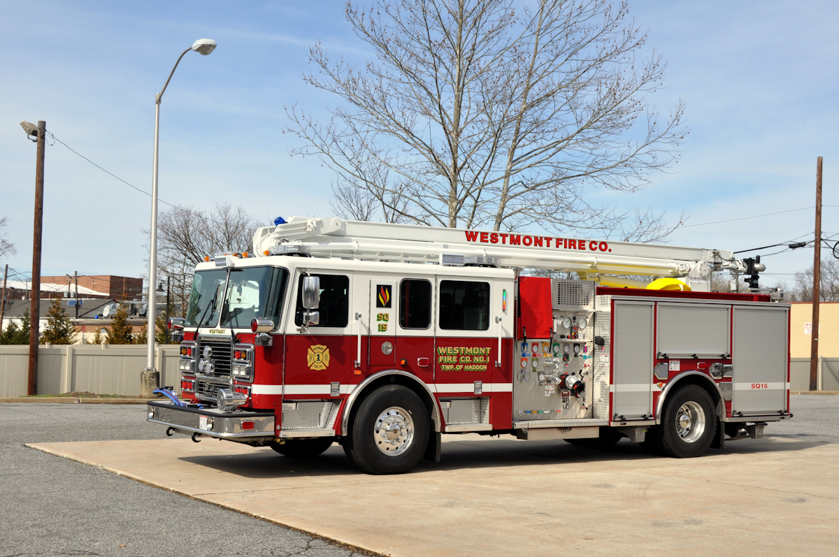 Westmont NJ Vol Fire Co Puts Seagrave Pumper with a Rare Aerial in