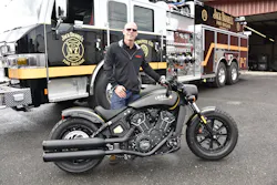 Firehouse Editor-in-Chief Tim Sendelbach was the only member of the fire service invited to the press briefing announcing the sweepstakes.