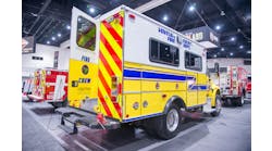 BME Fire built this 10-person wildland crew carrier for the Ventura County, CA, Fire Department. The vehicle features Signtronics intercom systems, pivot and reclining seats, tubular body construction and features a custom-built BME console.