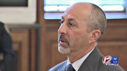 Former North Providence, RI, firefighter Paul Labbadia in court on Tuesday, April 18, 2018. Former North Providence, RI, firefighter Paul Labbadia in court on Tuesday, April 18, 2018.