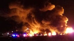 A three-alarm fire spread through the Perryville condominium complex. A three-alarm fire spread through the Perryville condominium complex.