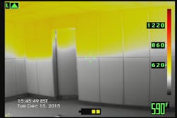 A point-to-point search is the most efficient way to locate the fire room. A point-to-point search is the most efficient way to locate the fire room.