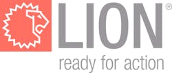 Lion Corporate Logo Tagline Red Stamp