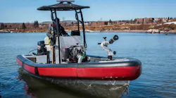 Lake Assault Boats is showcasing two vessels at FDIC (booth #9125), including the company’s first ever rigid hull inflatable boat (RHIB) featuring a modified V-hull design and a large inflatable buoyancy tube collar that is ideal for shallow water situations.