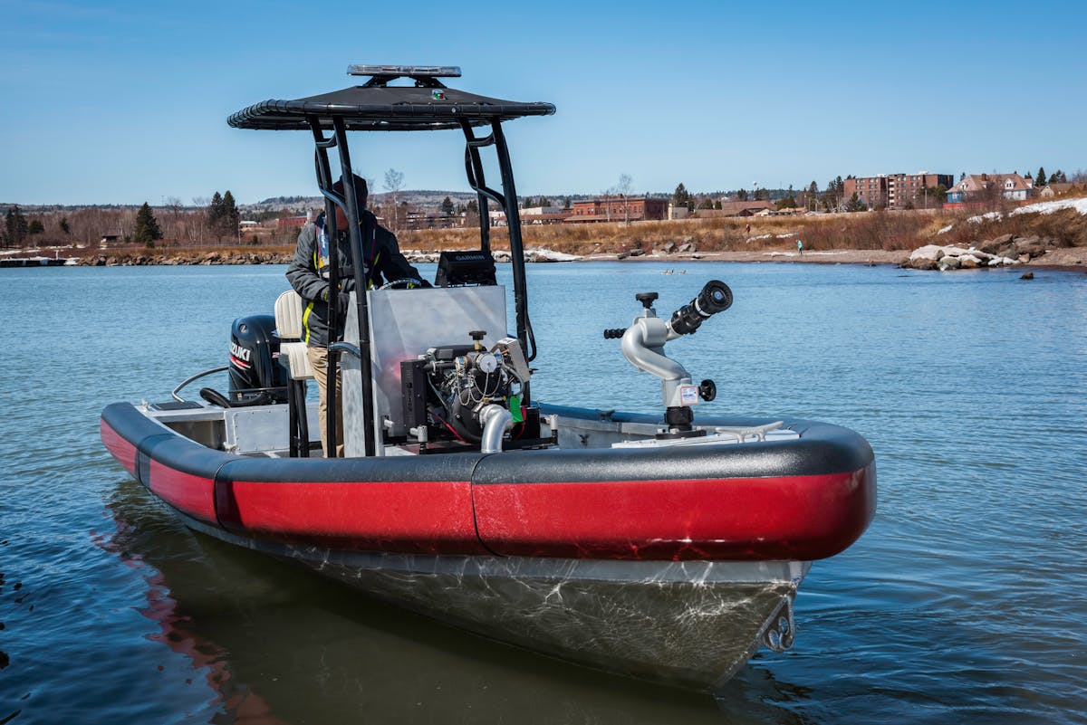 Lake Assault Boats is showcasing two vessels at FDIC (booth #9125), including the company&rsquo;s first ever rigid hull inflatable boat (RHIB) featuring a modified V-hull design and a large inflatable buoyancy tube collar that is ideal for shallow water situations.