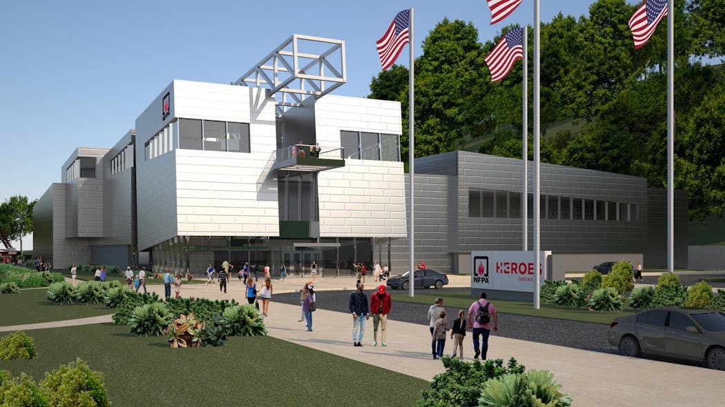 The National Center for Fire and Life Safety will be a 100,000-square-foot attraction that will serve a wide range of audiences including K-12 school groups, families and visitors.