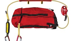The Roof Rescue Kit includes 125 feet of 100% Technora® H3 Tech125™ rope and a Kevlar shock pack. The Roof Rescue Kit includes 125 feet of 100% Technora® H3 Tech125™ rope and a Kevlar shock pack.