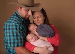 Decatur County firefighter Adam Taylor is survived by his wife and twins.