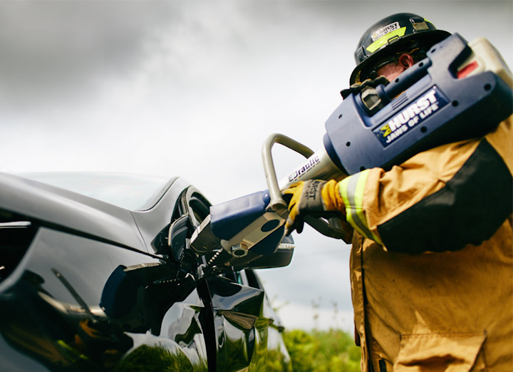 Hurst Introduces New Rescue Tools At Indy Trade Show Firefighter News From Hurst Jaws Of Life Hydraulic And Electric Rescue Tools Firehouse