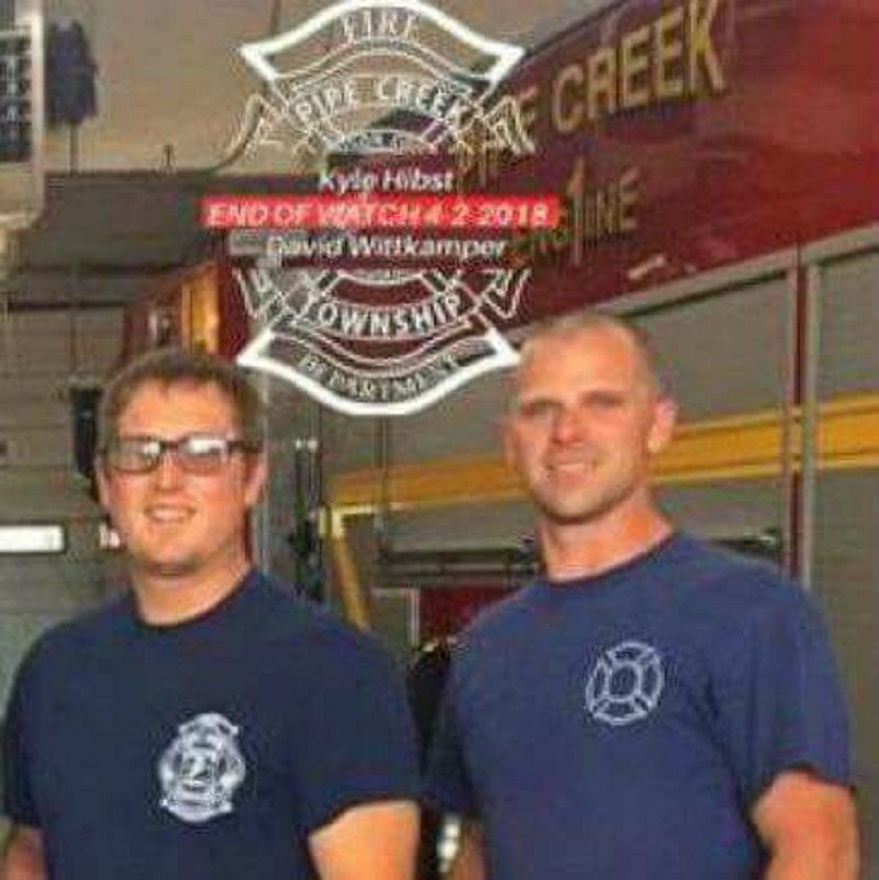 Pipe Creek firefighters Kyle Hibst, left, and David Wittkamper were killed in a small plane crash on Monday, April 2, 2018.