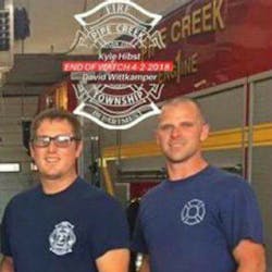 Pipe Creek firefighters Kyle Hibst, left, and David Wittkamper were killed in a small plane crash on Monday, April 2, 2018. Pipe Creek firefighters Kyle Hibst, left, and David Wittkamper were killed in a small plane crash on Monday, April 2, 2018.